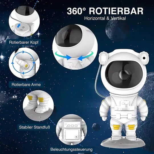 astroteg® - Astronaut Galaxie Projektor